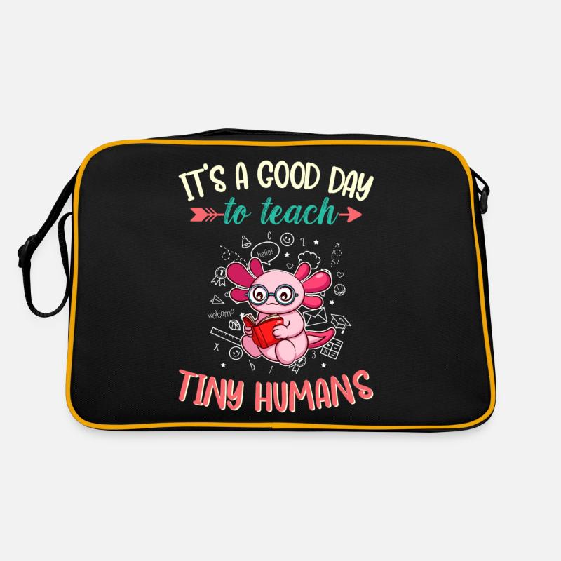 Good Day To Teach Tiny Humans Elementary Teacher Retro Bag