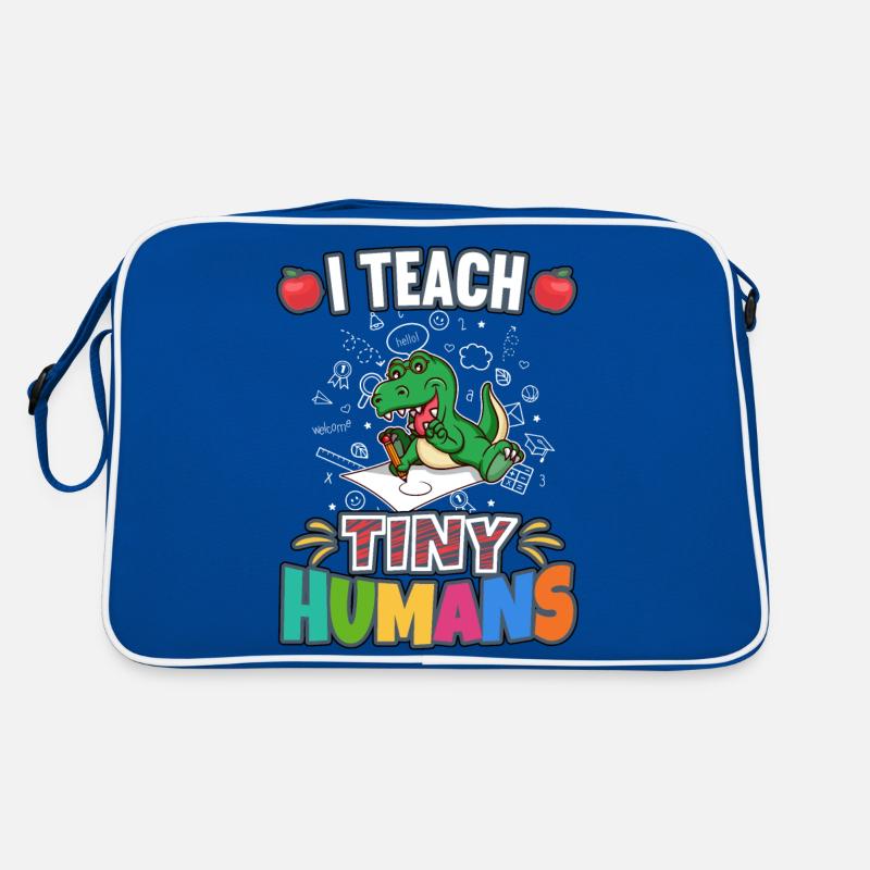 I Teach Tiny Humans Elementary School Teacher Retro Bag