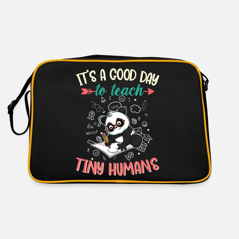 Good Day To Teach Tiny Humans Elementary Teacher Retro Bag