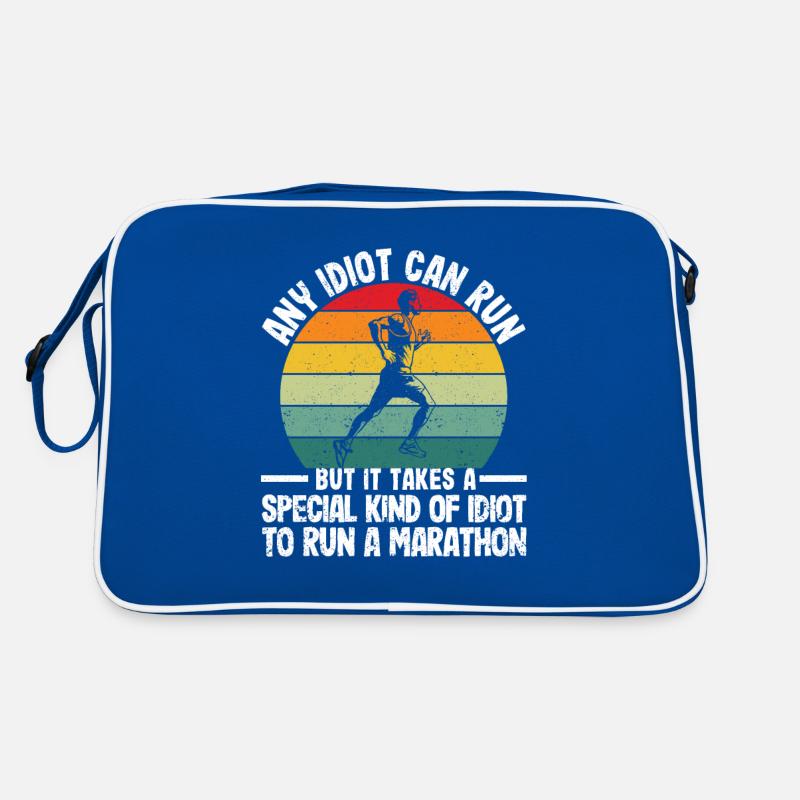 N’importe quel idiot peut courir un marathon amusant Sac Retro