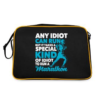 Funny Marathon Runner Marathon Runner Everyone - Retro Bag - black/gold - Back
