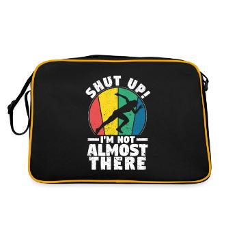 Running Funny Marathon Runner Shut Up I - Retro Bag - black/gold - Back