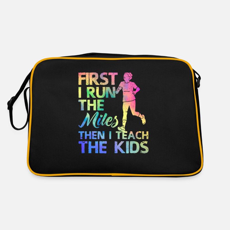 Professeur Running First je cours les kilomètres, puis Sac Retro