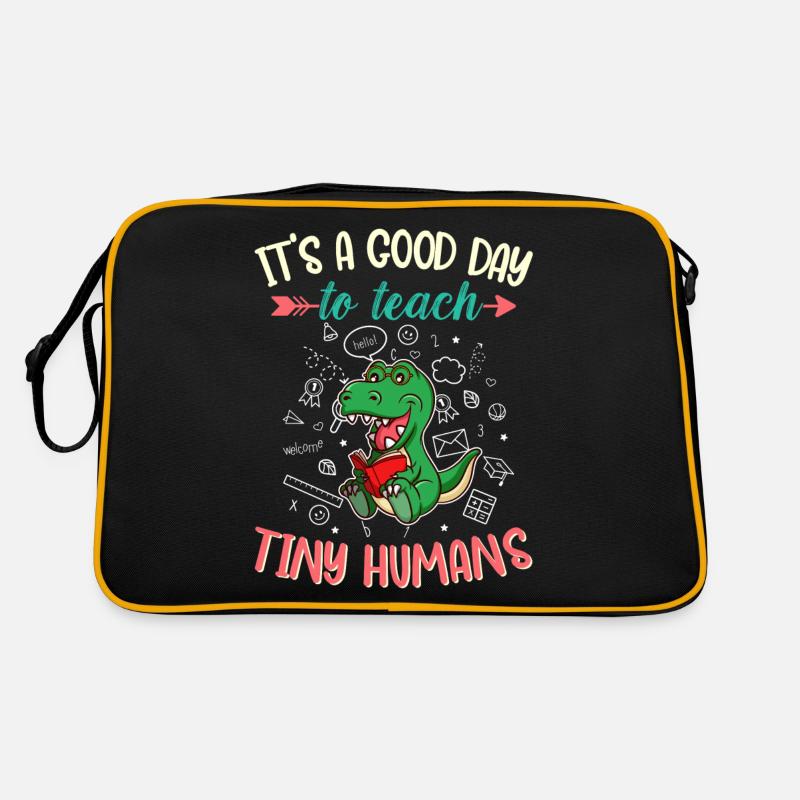 Good Day To Teach Tiny Humans Elementary Teacher Retro Bag