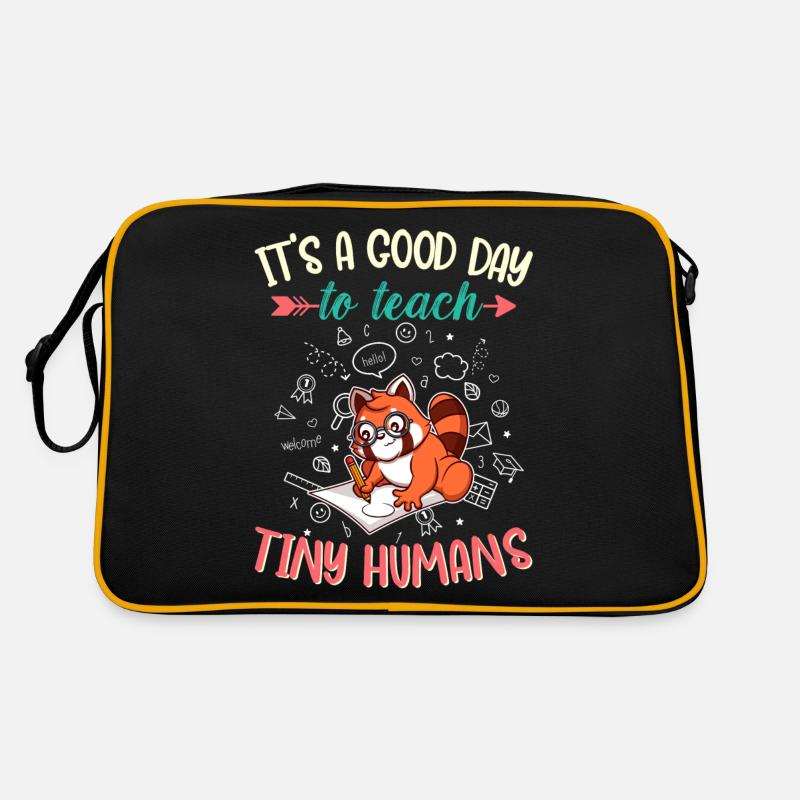 Good Day To Teach Tiny Humans Elementary Teacher Retro Bag