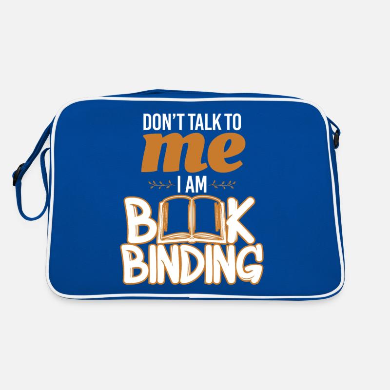 Don't Talk Book Binding Bookbinder Retro Bag