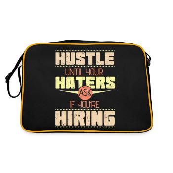 Hustle Haters Hiring Startup Founder - Retro Bag - black/gold - Back