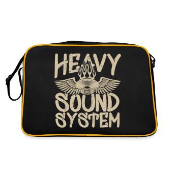Heavy Sound System Bass Speaker - Retro Bag - black/gold - Back