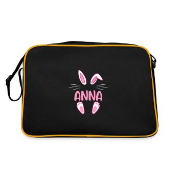 ANNA Easter - Retro Tasche - Schwarz/Gold - Hinten