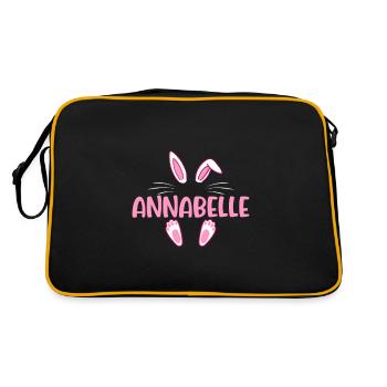 ANNABELLE Easter - Retro Bag - black/gold - Back