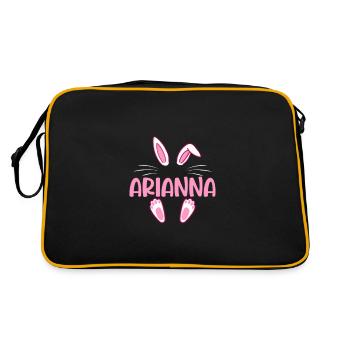 ARIANNA Easter - Retro Tasche - Schwarz/Gold - Hinten