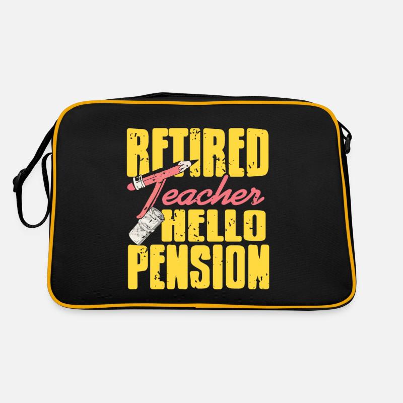 Enseignant à la retraite Hello Pension Retirement Outfit Sac Retro