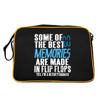 Les meilleurs souvenirs sont faits dans le thé Flip Flops - Sac Retro - noir/or - Dos