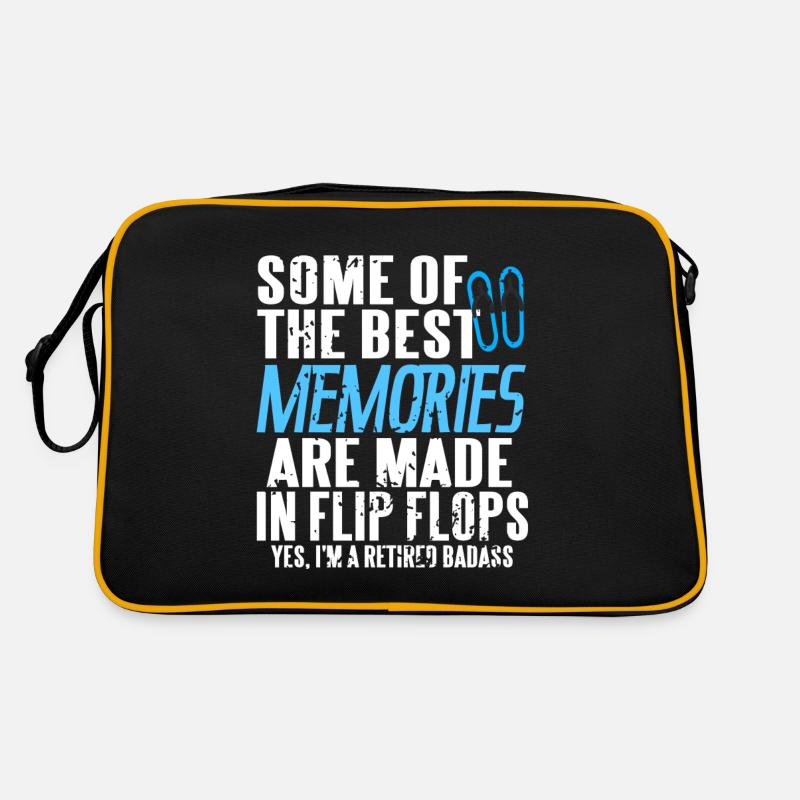Les meilleurs souvenirs sont faits dans le thé Flip Flops Sac Retro