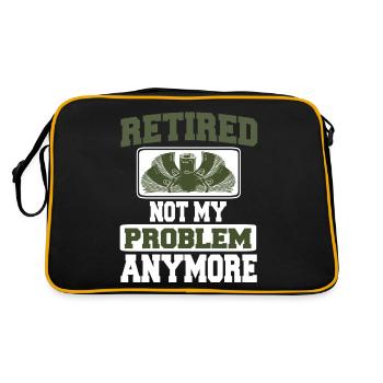 Pas mon problème Plus De T-shirt de retraite Présent - Sac Retro - noir/or - Dos