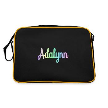 ADALYNN Rainbow Cursive minimaliste - Sac Retro - noir/or - Dos