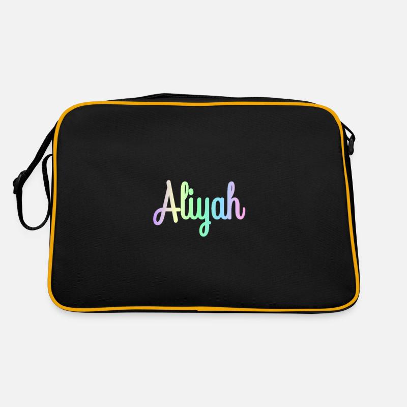 ALIYAH Rainbow Cursive minimaliste Sac Retro