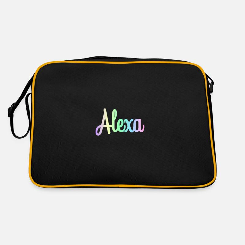 ALEXA Rainbow Cursive minimaliste Sac Retro