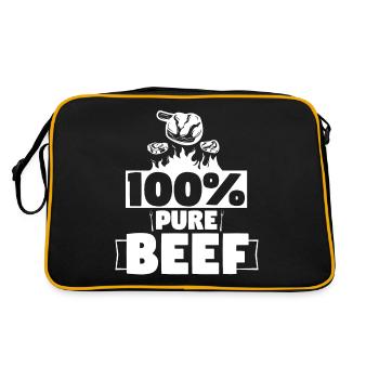 100% Pure Beef Meat Lover - Retro Bag - black/gold - Back