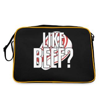Like Beef Meat Lover BBQ Barbecue - Retro Bag - black/gold - Back