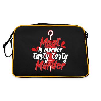 Meat Is Tasty Murder Beef Meat Lover - Retro Bag - black/gold - Back