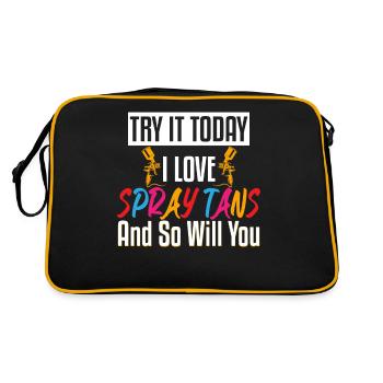 Love Spray Tans Airbrush Today - Retro Bag - black/gold - Back