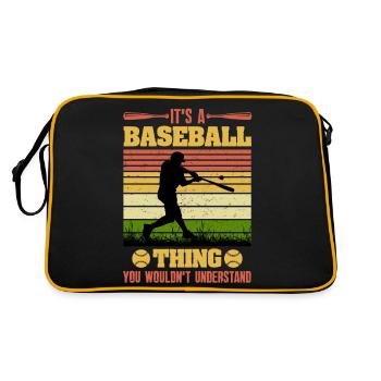 It's a Baseball Thing - Retro Bag - black/gold - Back