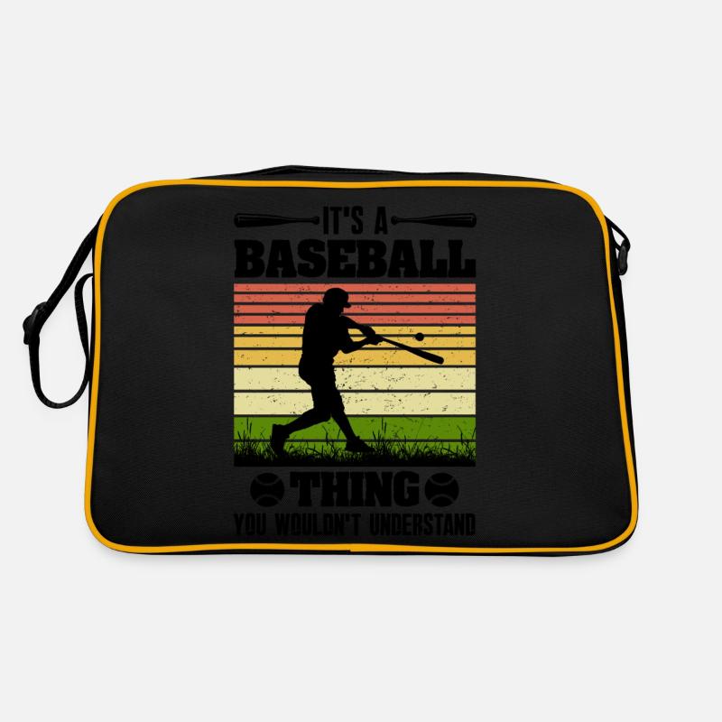 It's A baseball Thing Shirt - Retro Bag - black/gold