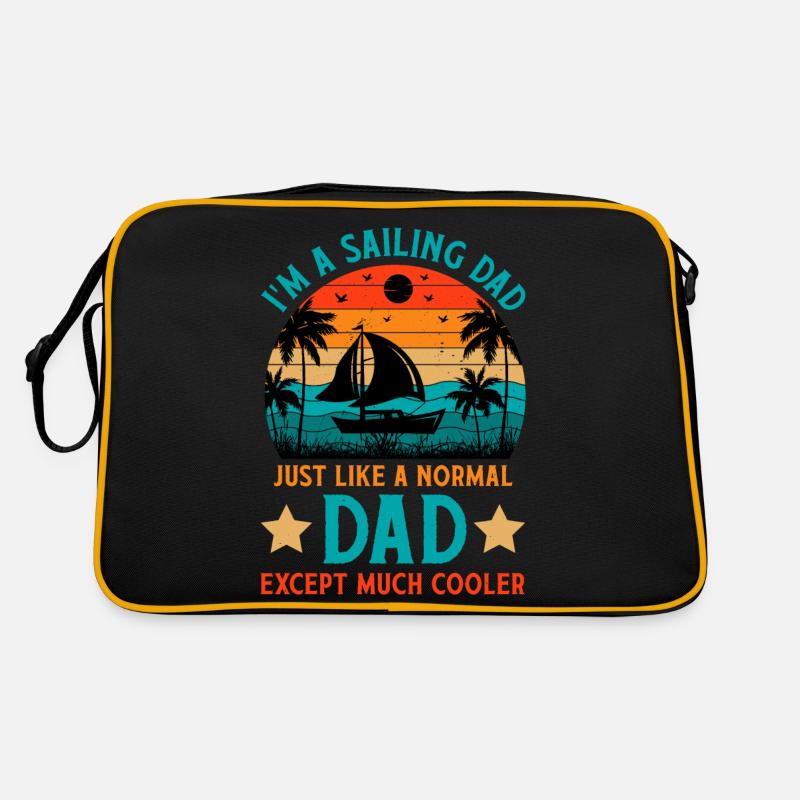 Sailor sailing dad Fathers day Retro Bag