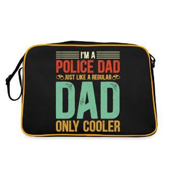 Police Proud Police Dad - Retro Bag - black/gold - Back