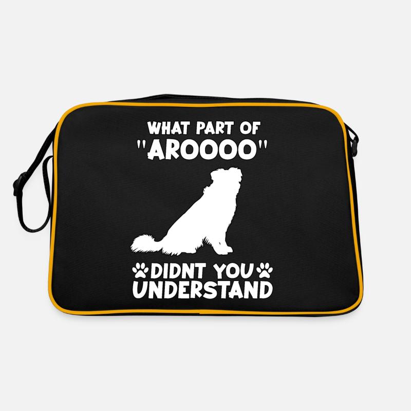 Australian Shepherd Spruch Aussie Hundehalter Retro Tasche