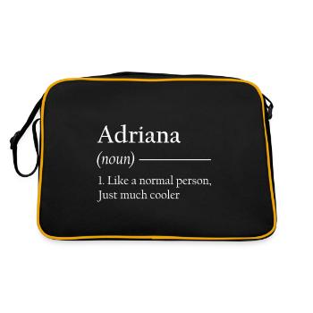 ADRIANA 1. Like a normal person, just much cooler. - Retro Bag - black/gold - Back