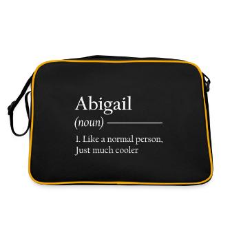 ABIGAIL 1. Like a normal person, just much cooler. - Retro Tasche - Schwarz/Gold - Hinten