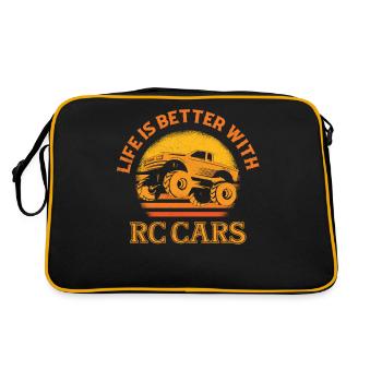Life Is Better With RC Cars Model Car Remote Cont - Retro Bag - black/gold - Back