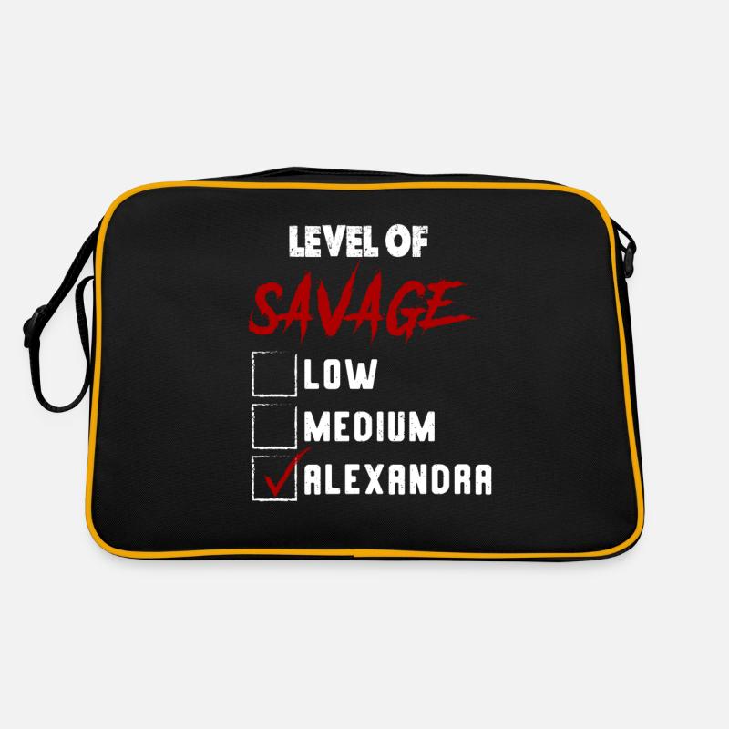 Level of Savage: ALEXANDRA Checkmark Novelty Custo Retro Tasche