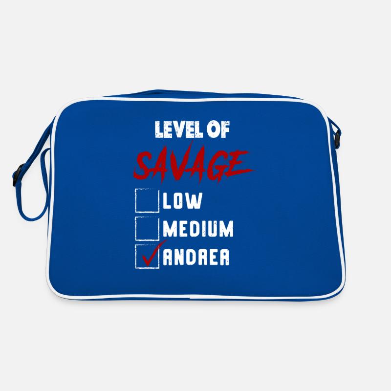 Niveau de Savage: ANDREA Checkmark Novelty Custom N Sac Retro