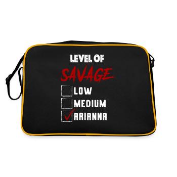 Niveau de Savage: ARIANNA Checkmark Novelty Custom - Sac Retro - noir/or - Dos