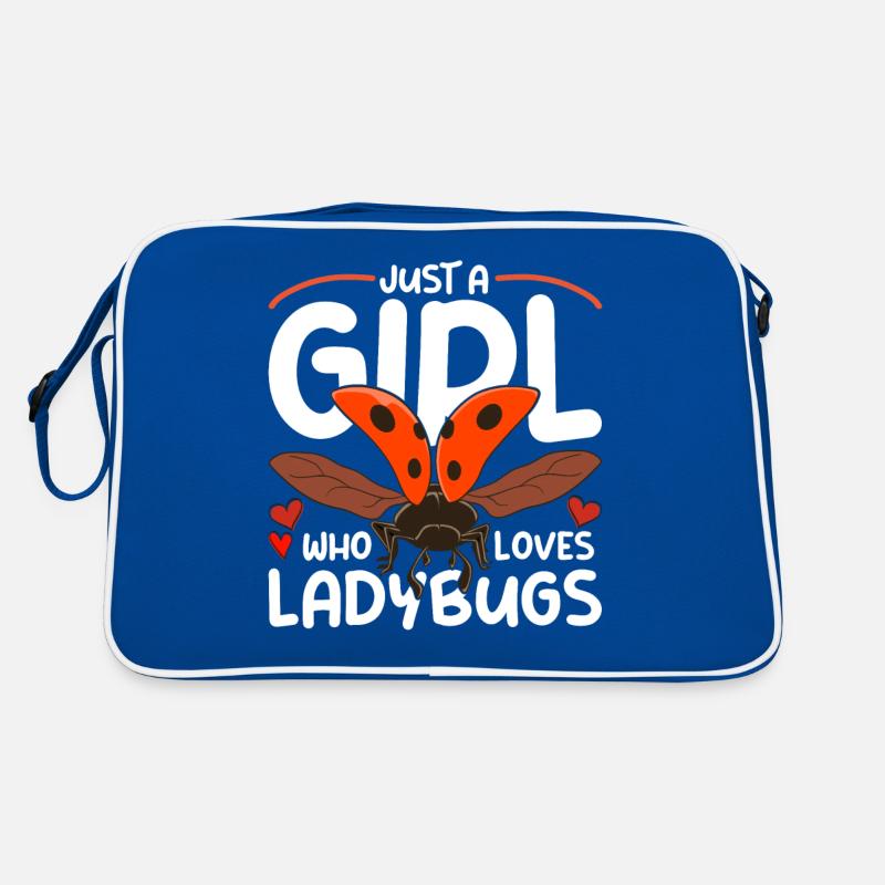 Tiermotiv Geschenk Mädchen Marienkäfer Retro Tasche