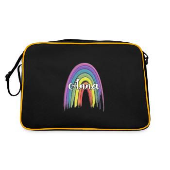 ANNA Rainbow Cursive - Retro Bag - black/gold - Back