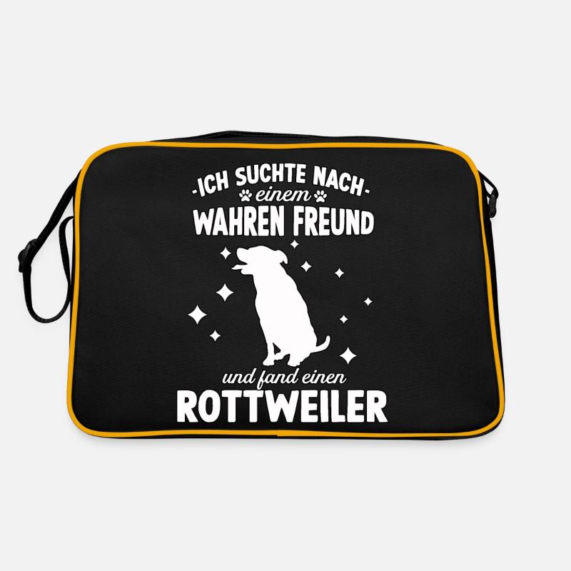 Lustig Rottweiler Hunde Hundeschule Rottweiler Retro Tasche
