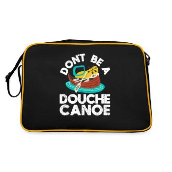 Humor Funny Kayak Lovers Sport Don't Be - Retro Bag - black/gold - Back