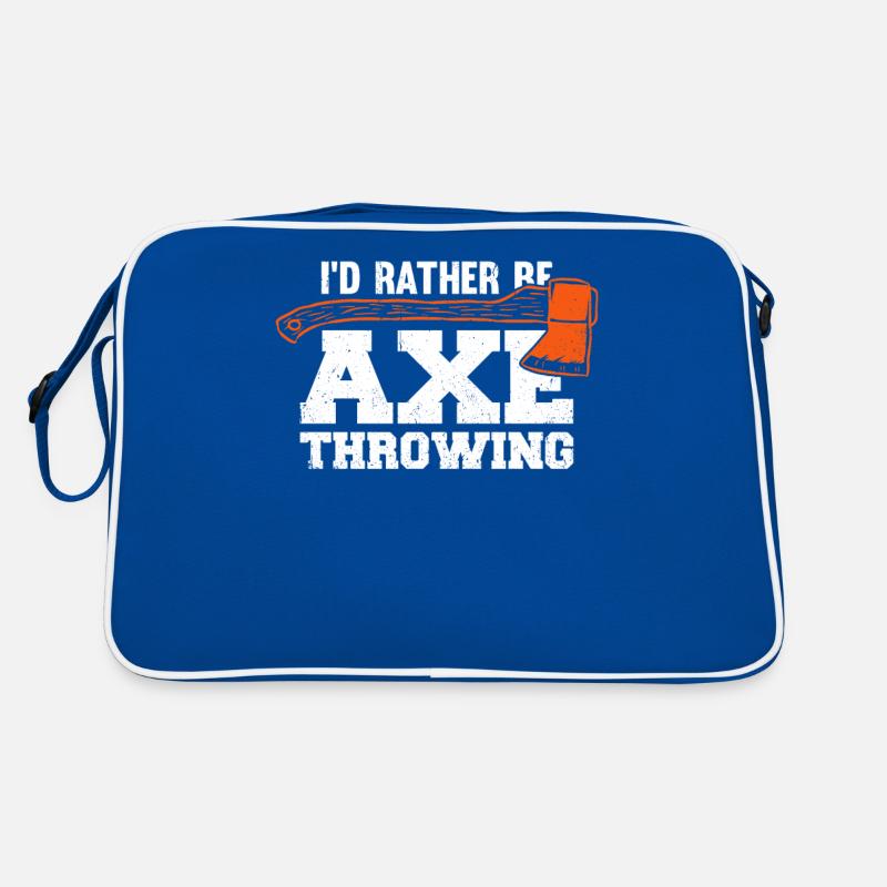 I'd Rather Be Axe Throwing Retro Tasche