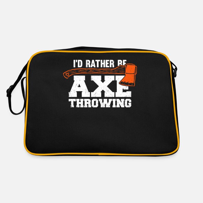 I'd Rather Be Axe Throwing Retro Tasche