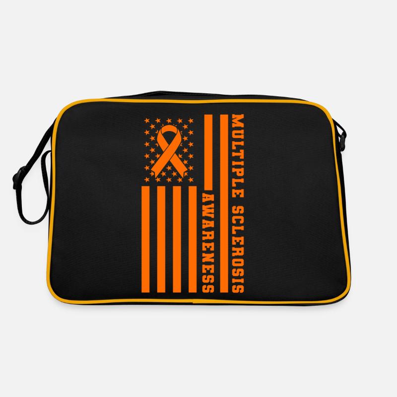 Multiple Sclerosis MS Awareness Patriotic USA Retro Tasche