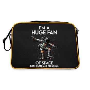 Grand fan de l’espace à la fois astronaute personnel extérieur - Sac Retro - noir/or - Dos