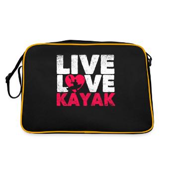 Outdoor Funny Kayak Nautisme Canoë - Sac Retro - noir/or - Dos