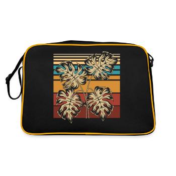 Monstera rétro - Sac Retro - noir/or - Dos