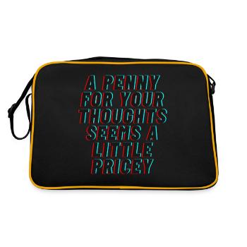 A Penny for your thoughts seems a little Pricey - Retro Bag - black/gold - Back