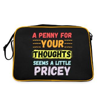 A Penny for your thoughts seems a little Pricey - Retro Bag - black/gold - Back