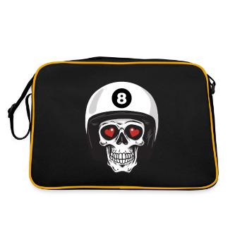 Malbolge | - Retro Tasche - Schwarz/Gold - Hinten